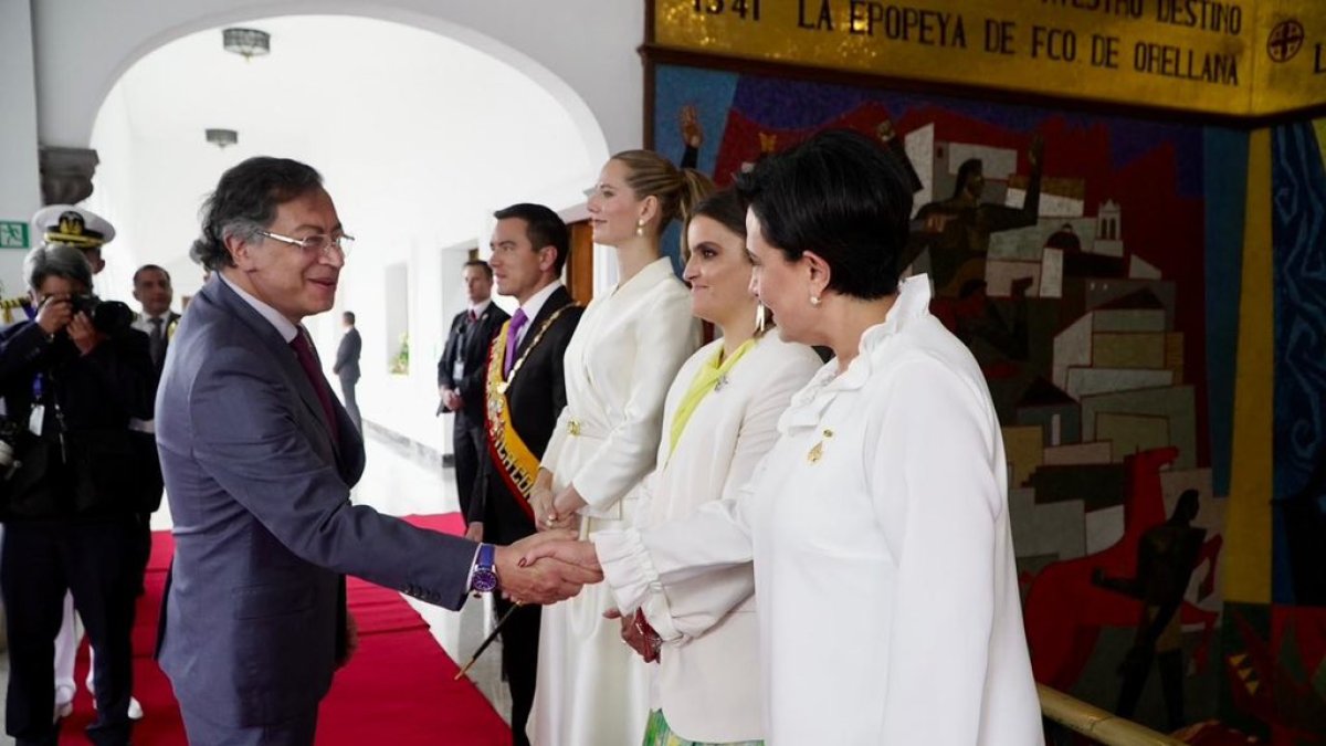 Las declaraciones del presidente de Colombia, Gustavo Petro, en la posesión de Daniel Noboa causaron polémica.