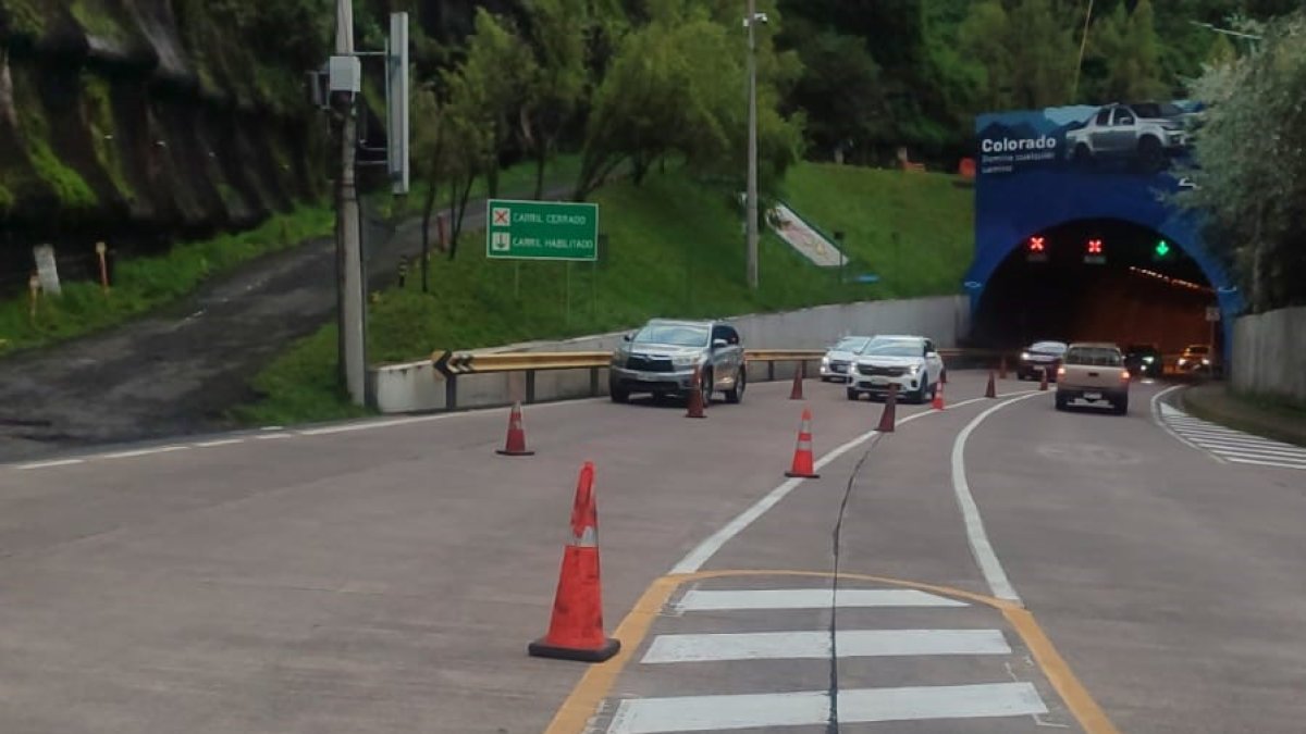 El tránsito se suspenderá en el túnel Oswaldo Guayasamín durante 7 horas, informó la AMT.