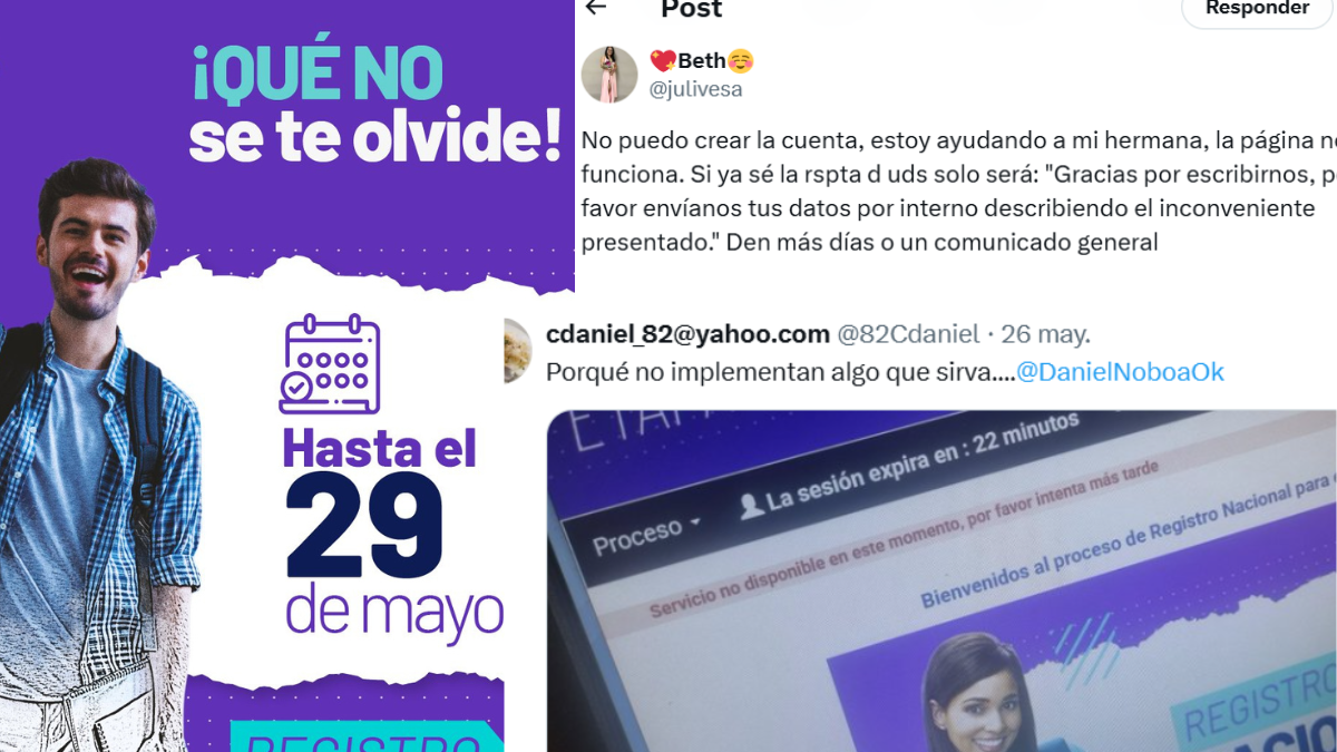 Página de Senescyt, para el registro de aspirantes a cupos en la educación superior pública presenta problemas.