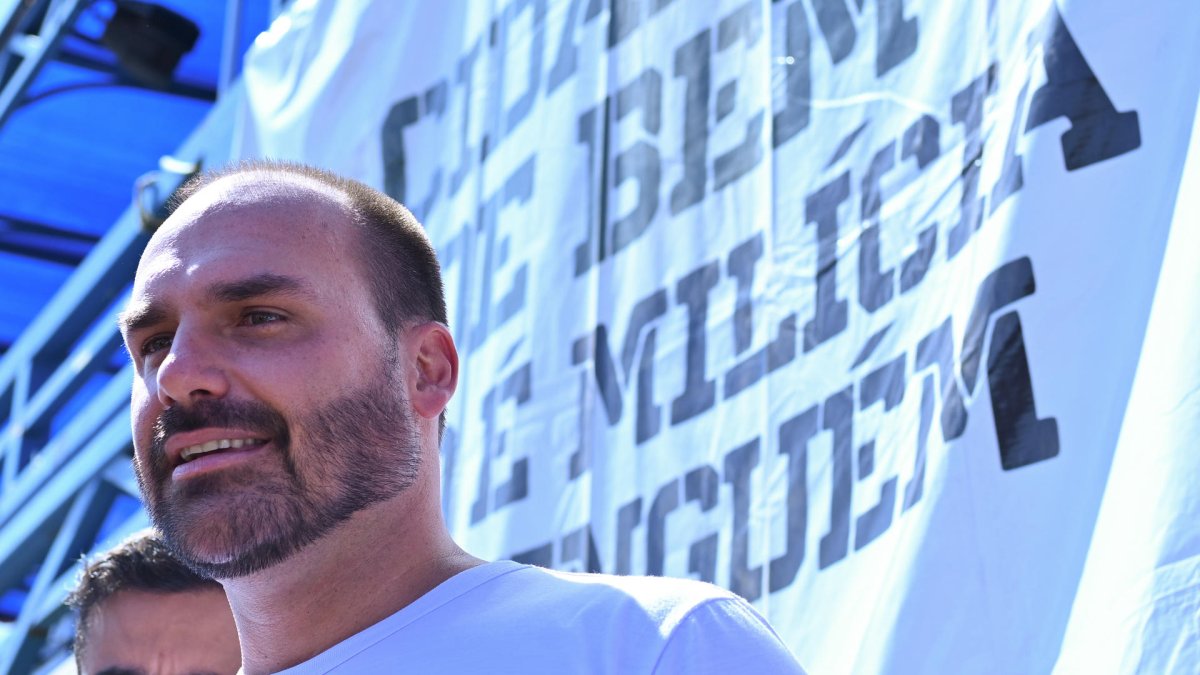 El diputado brasileño Eduardo Bolsonaro, hijo del expresidente Jair Bolsonaro