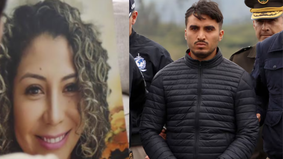 María Belén Bernal y el femicida, Germán Cáceres. El crimen ocurrió en la Escuela de Policía, General Alberto Enríquez Gallo.