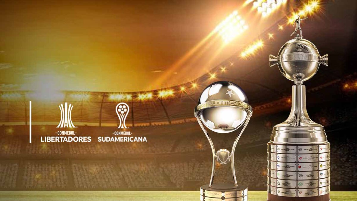La Libertadores y la Sudamericana con las dos competencias que organiza la Conmebol.