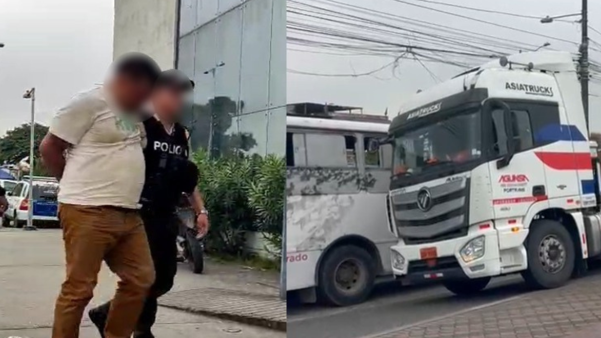 La Policía Nacional rescató un camión, liberó secuestrados y aprehendió a sospechosos.