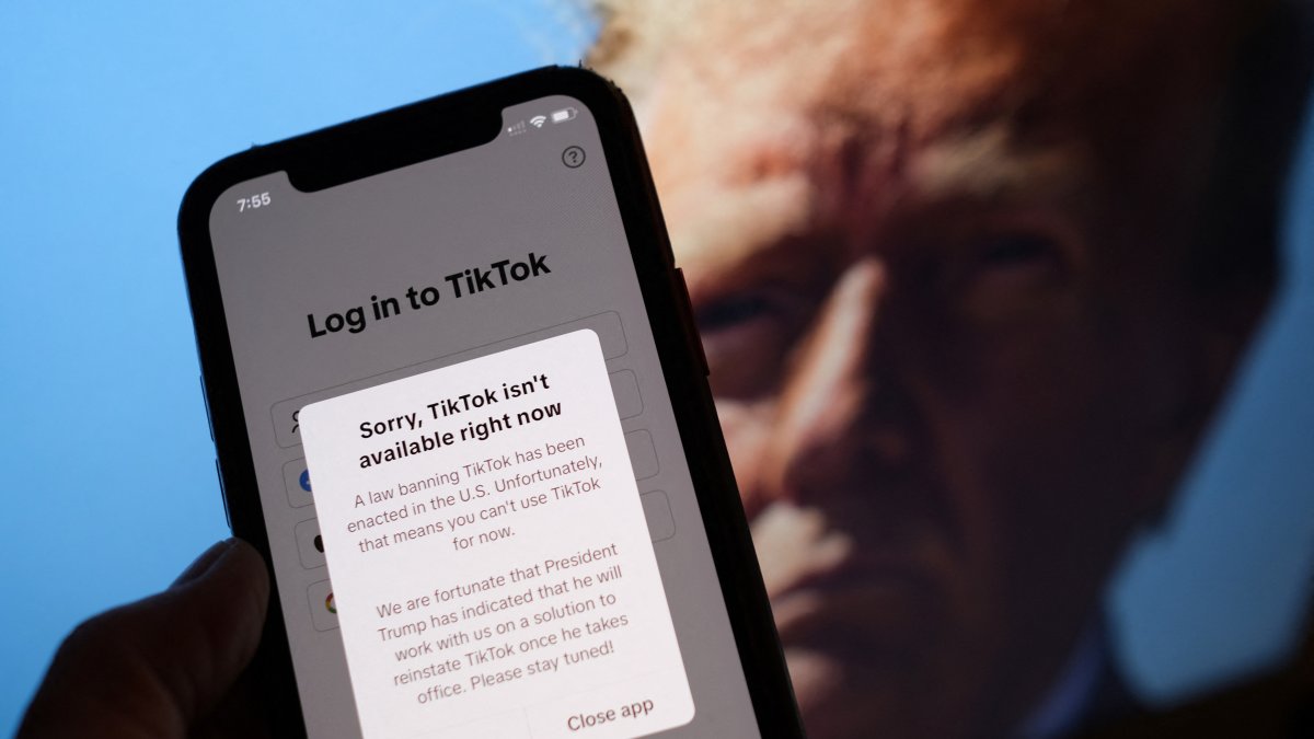 En enero de 2025 temporalmente no hubo TikTok en Estados Unidos.