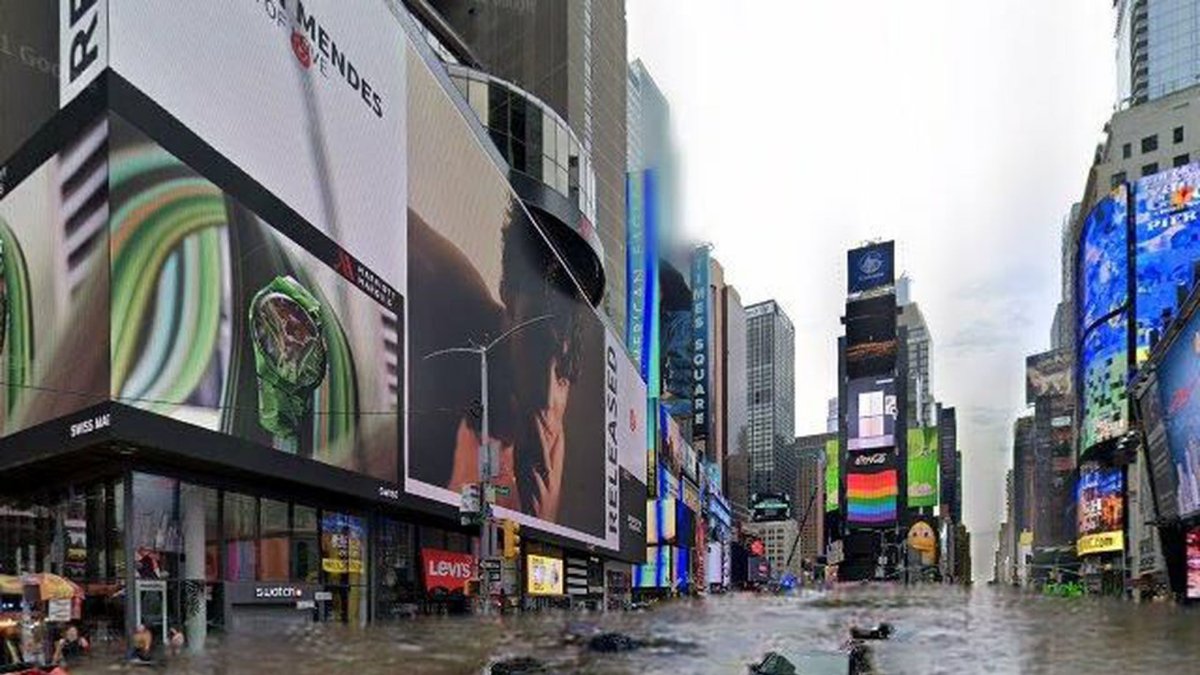 Las ciudades se inundan por efecto del cambio climático.