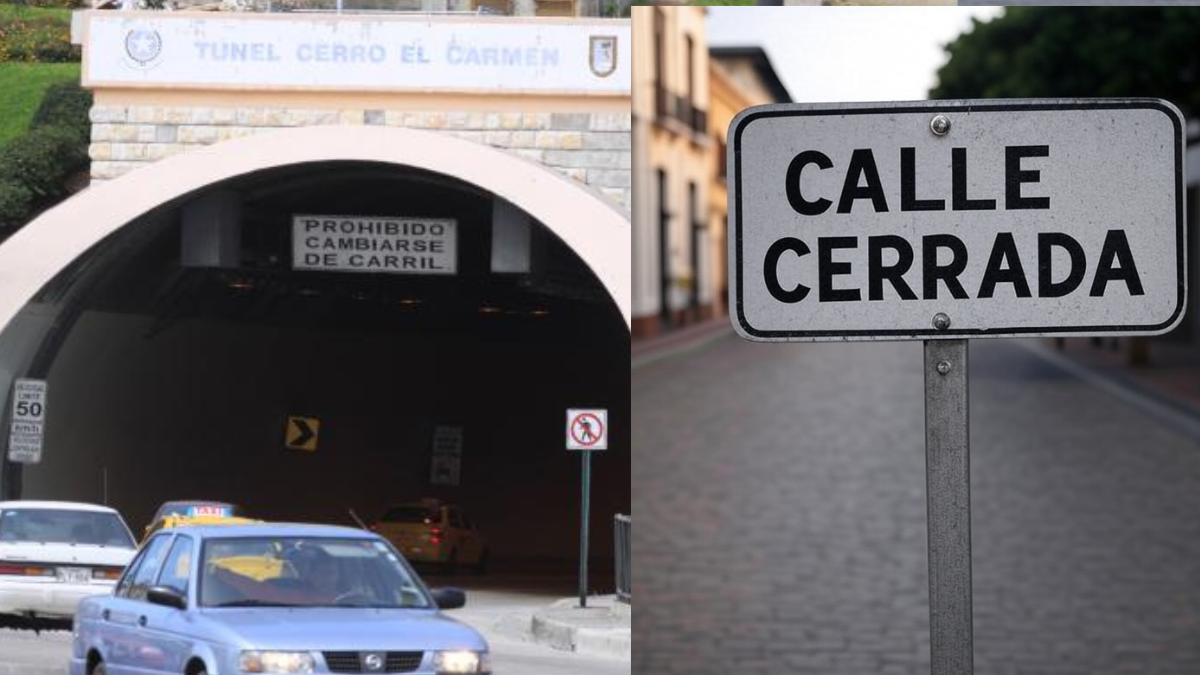 El cierre del túnel  será del 2 al 5 de junio