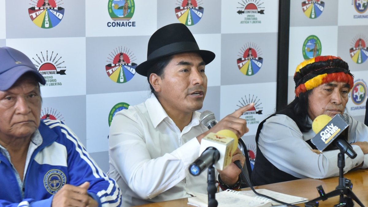 Leonidas Iza, presidente de la Conaie, se pronunció sobre la situación de la FISCH.