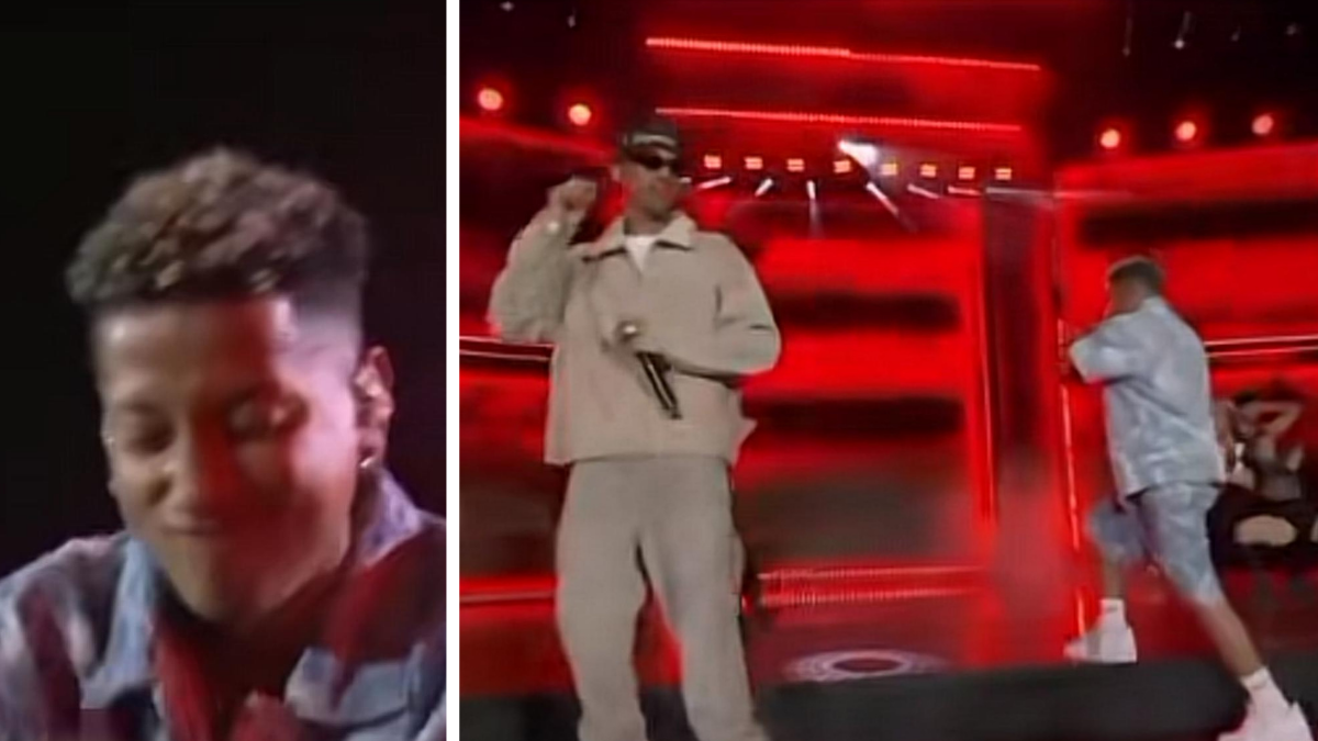 Jombriel durante los Premios Heat 2025.