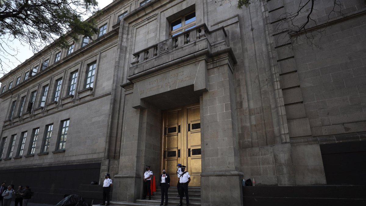 Edificio de la Suprema Corte de Justicia de la Nación (SCJN) en Ciudad de México (México).