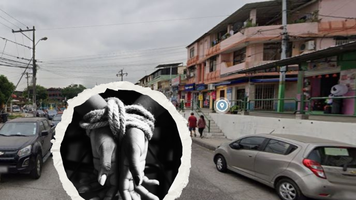 En este sector de la Martha de Roldós se dio el secuestro de la comerciante.