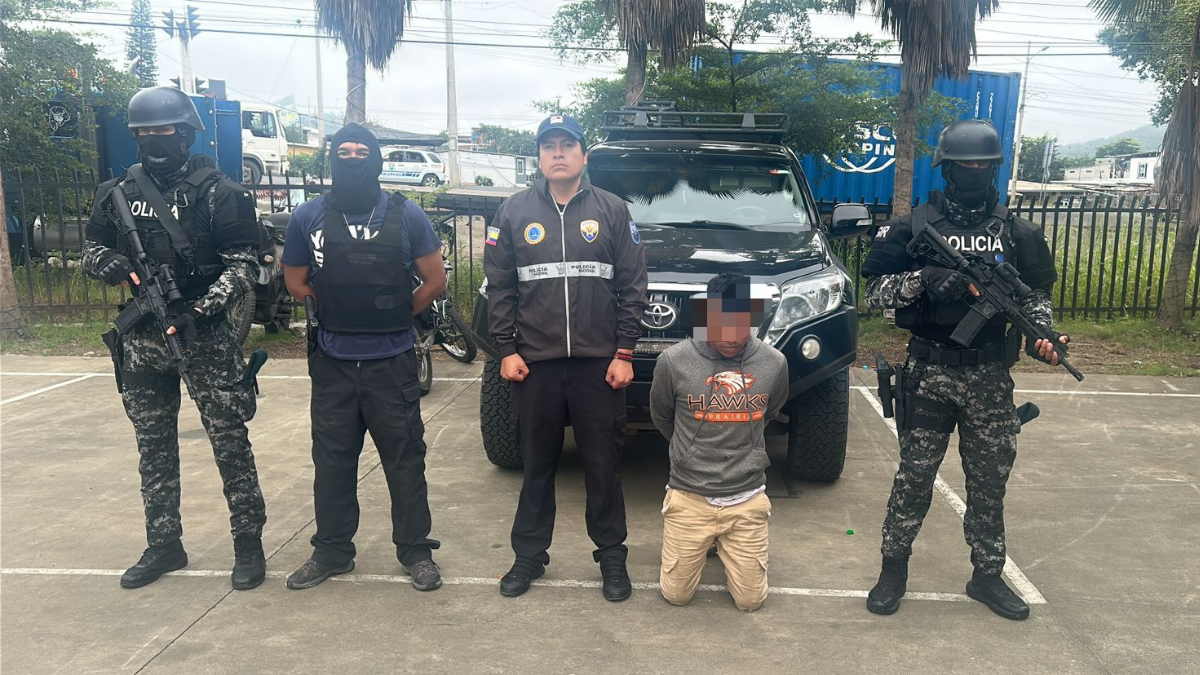 Alias Chirikano fue capturado en una operación conjunta en Jipijapa, Manabí.