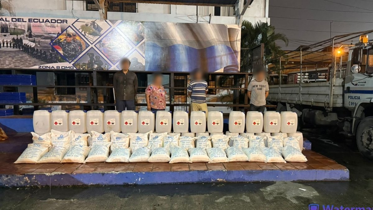 El pasado 17 de mayo la Policía incautó casi tres toneladas de droga en un centro de abastos en Guayaquil.