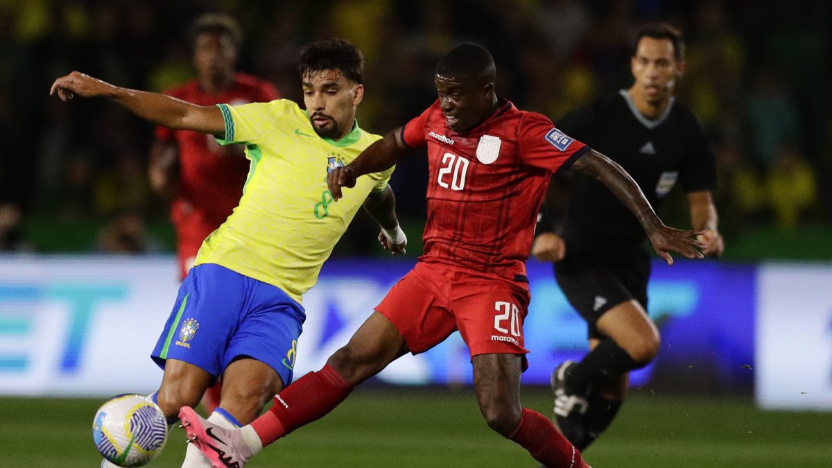 Ecuador y Brasil chocarán en las Eliminatorias Sudamericanas 2026.