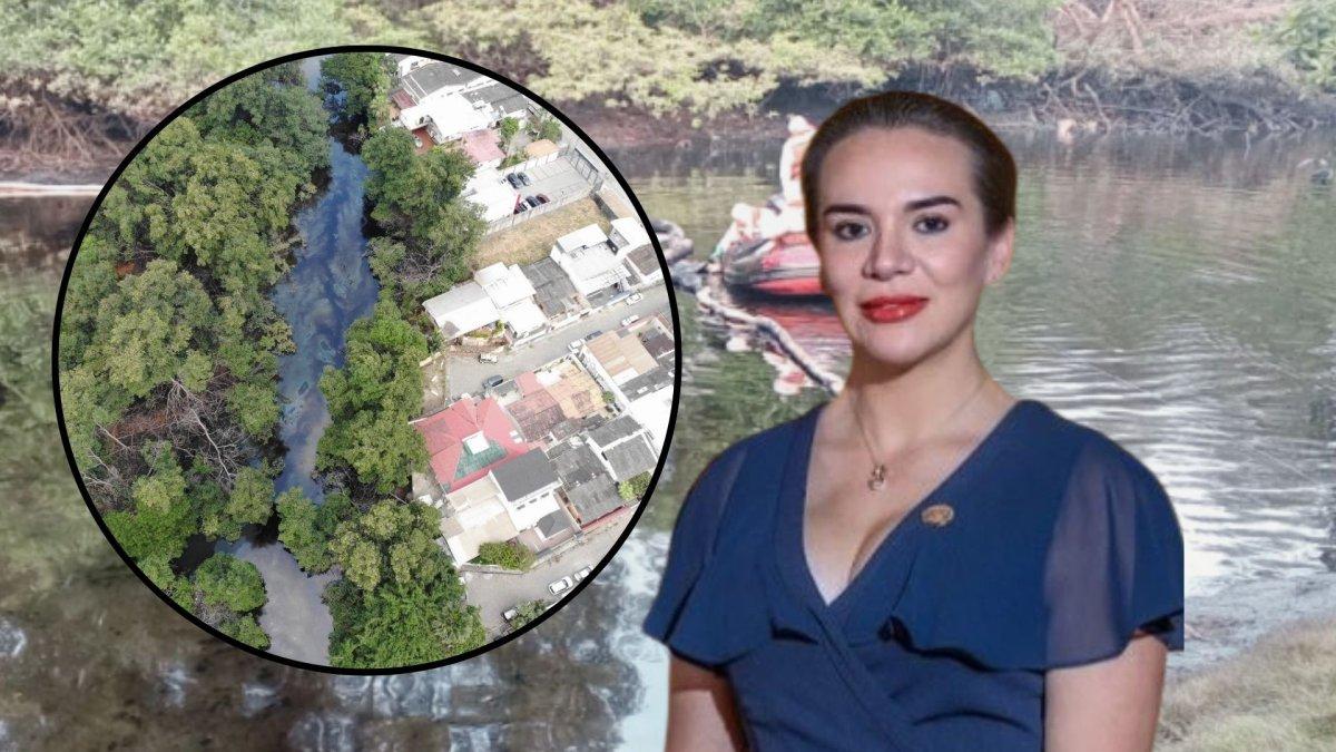 La ministra María Luisa Cruz se pronunció en sus redes sobre el derrame de petróleo en el Salado