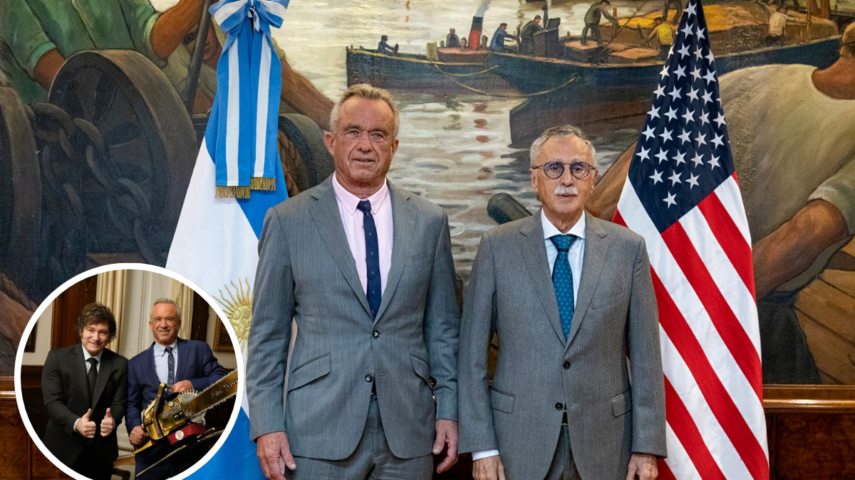 Ministro de Salud, Mario Lugones, recibió en la Casa Rosada al Secretario de Salud de los Estados Unidos, Robert Kennedy Jr.