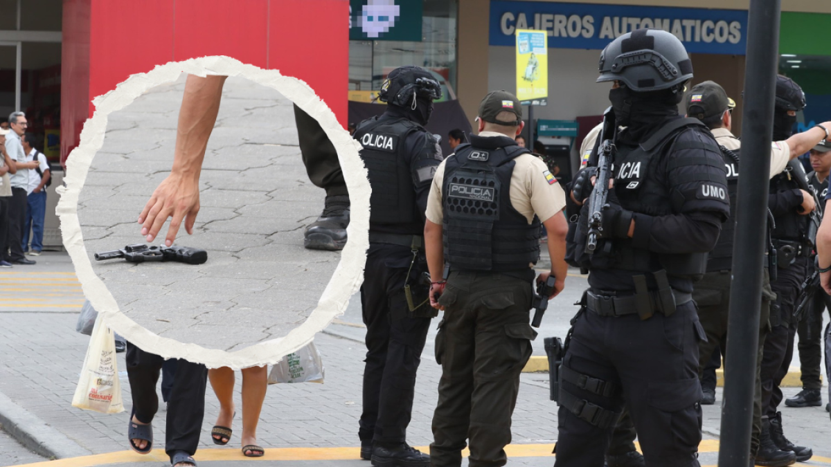 El intento de robo se registró en un centro comercial de vía a Daule, en el norte de Guayaquil.