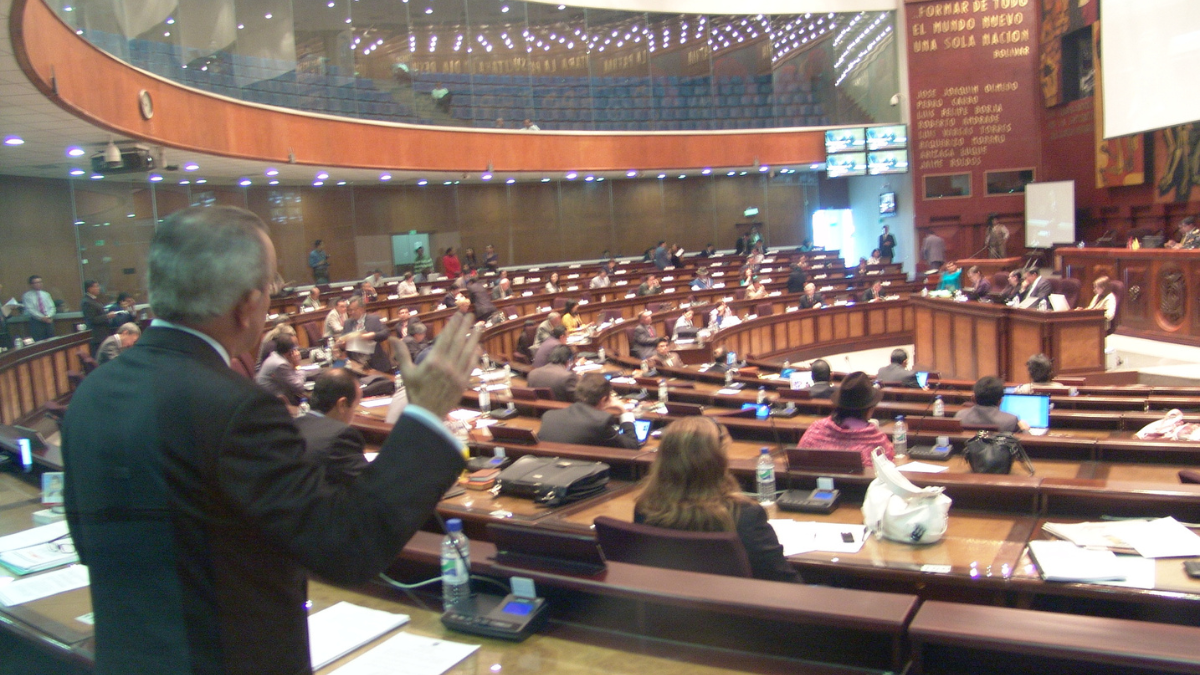 En el 2010, durante un debate, en la Asamblea Nacional.