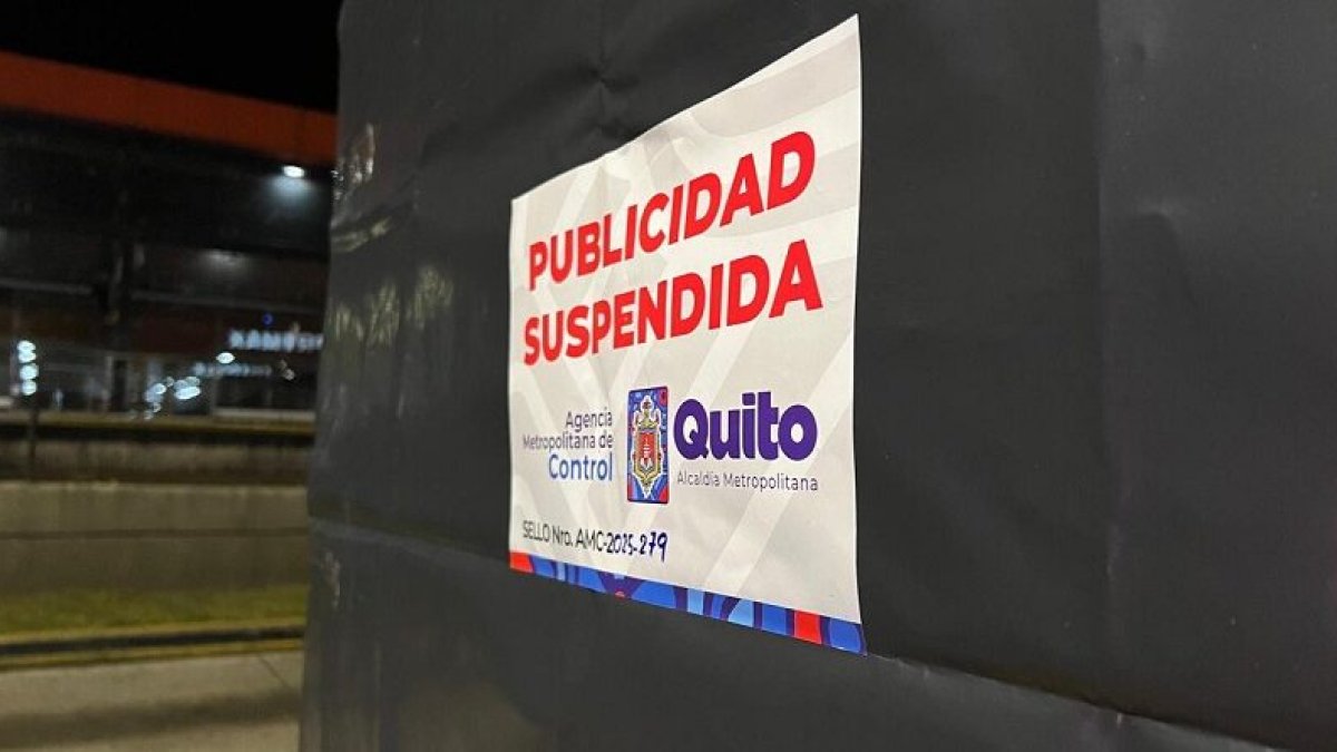 En mayo se suspendió la actividad publicitaria en 425 estructuras distribuidas por todo Quito.
