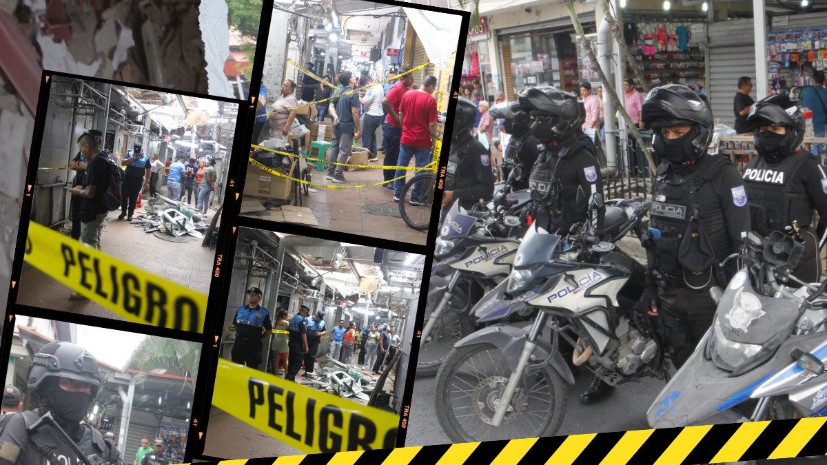 La Policía Nacional realizó operativos en La Bahía, centro de Guayaquil.