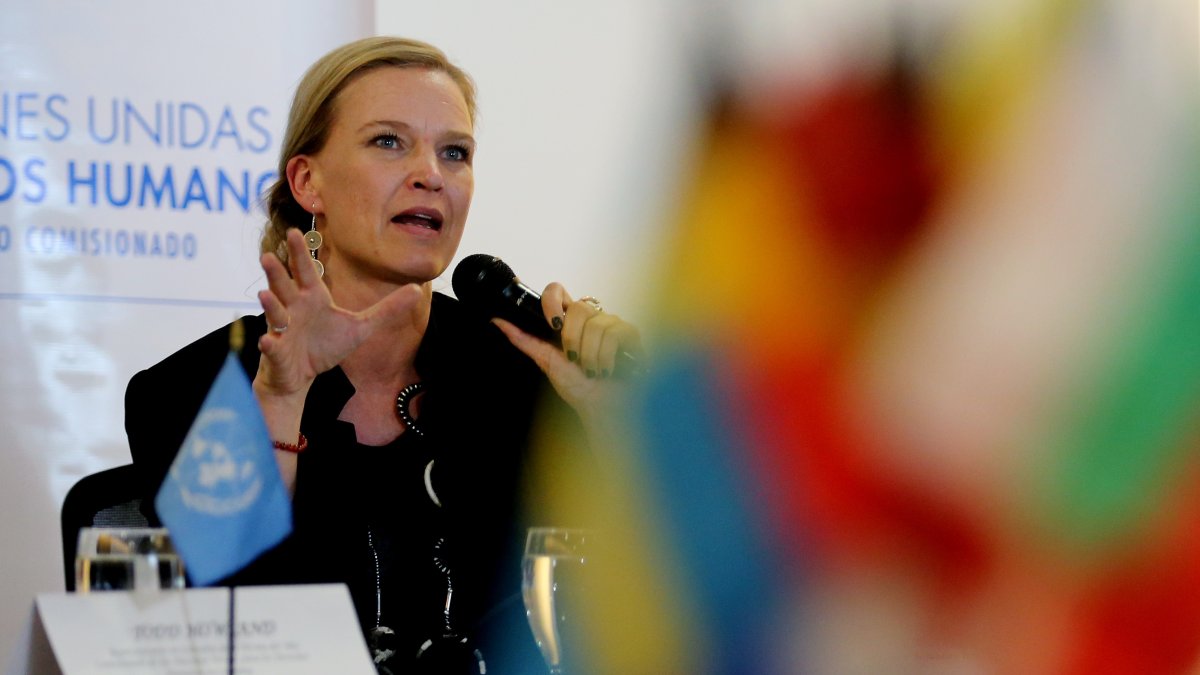 Vocera. La representante residente del PNUD, Inka Mattila.