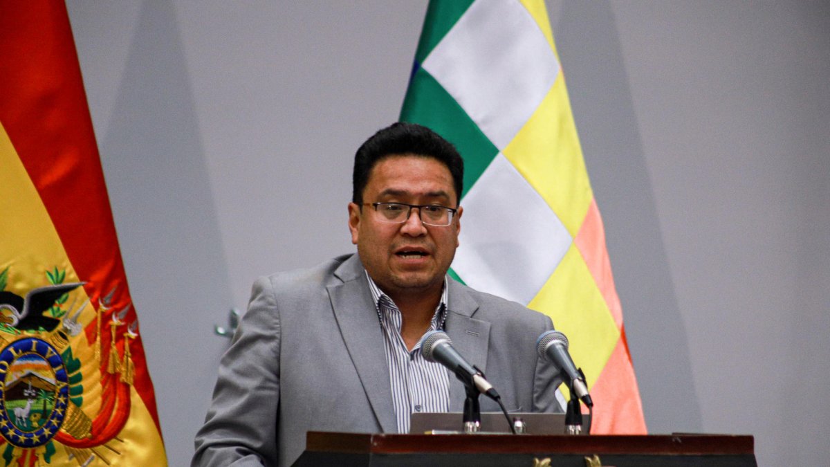 Ministro de Justicia y Transparencia Institucional de Bolivia, César Siles, en La Paz (Bolivia).
