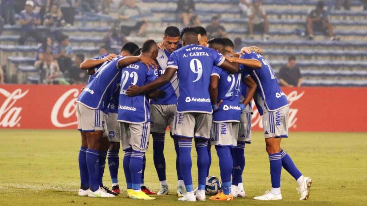 Jugadores de Emelec en la temporada 2023.