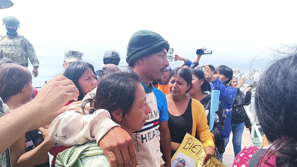 El arribo de los pesadores de Santa Rosa a sus hogares fue todo un acontecimiento
