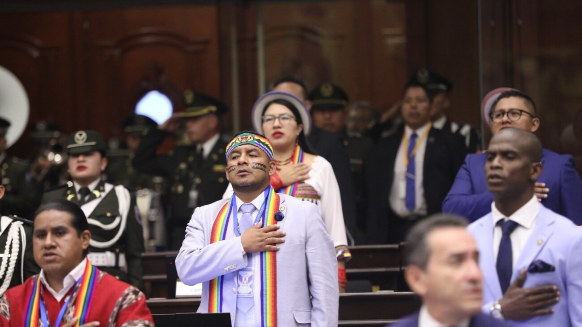 El bloque de asambleístas de Pachakutik estuvo integrado por nueve asambleístas al inicio.