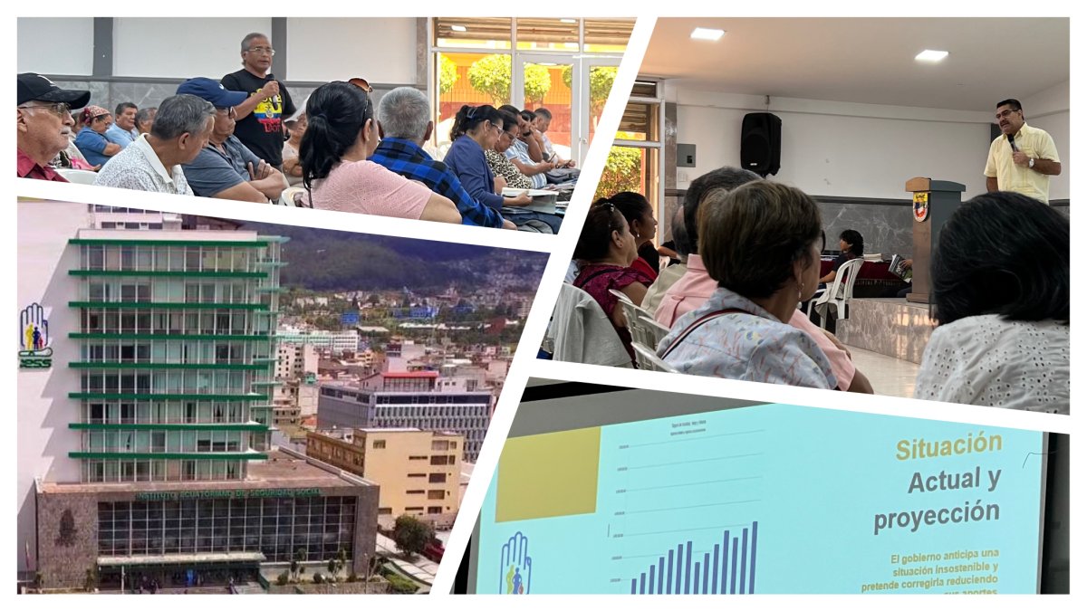 Coordinadora en Defensa de la Seguridad Social planea presentar ante la Asamblea un proyecto de ley de seguridad social; previamente, busca que la gente conozca los motivos de la situación del IESS.