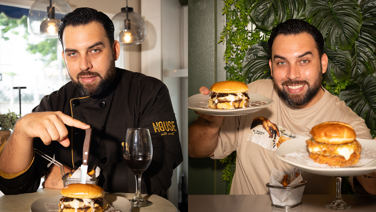 The House cuenta con tres opciones de hamburguesas de autor.