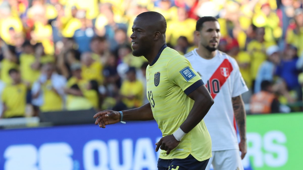 Enner Valencia marcó el 1-0 con el que Ecuador venció a Perú el 10 de septiembre de 2024, por la jornada 8 de las eliminatorias sudamericanas 2026.