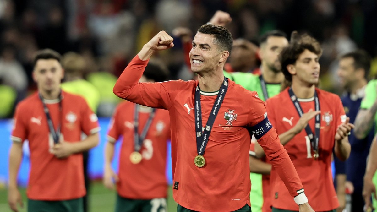 Cristiano Ronaldo celebró su tercer título con la selección de Portugal