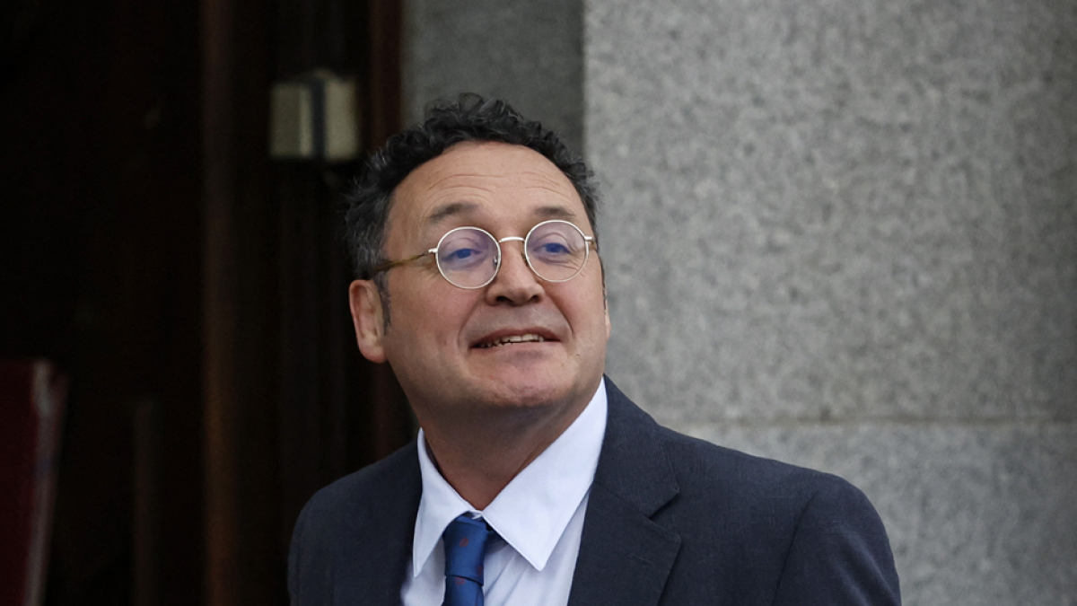 El fiscal general de España, Álvaro García Ortiz, llega a testificar ante el Tribunal Supremo en Madrid el 29 de enero de 2025.