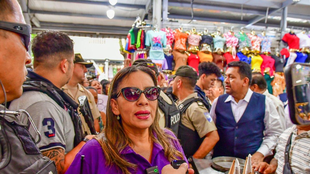 EXPRESO durante su encuentro con la gobernadora del Guayas.