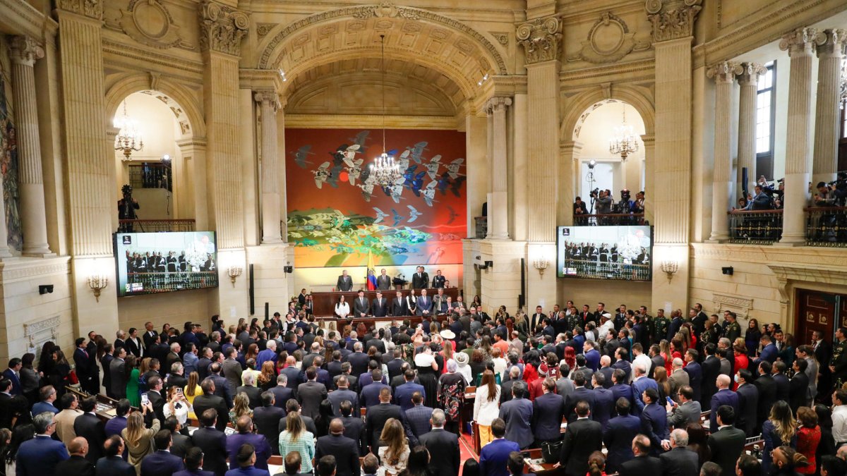 Una sesión del Congreso de Colombia.