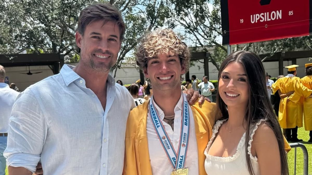 William Levy junto a sus hijos, Kailey Alexandra Levy y Christopher Alexander Levy durante la graduación de su hijo mayor Christopher Levy