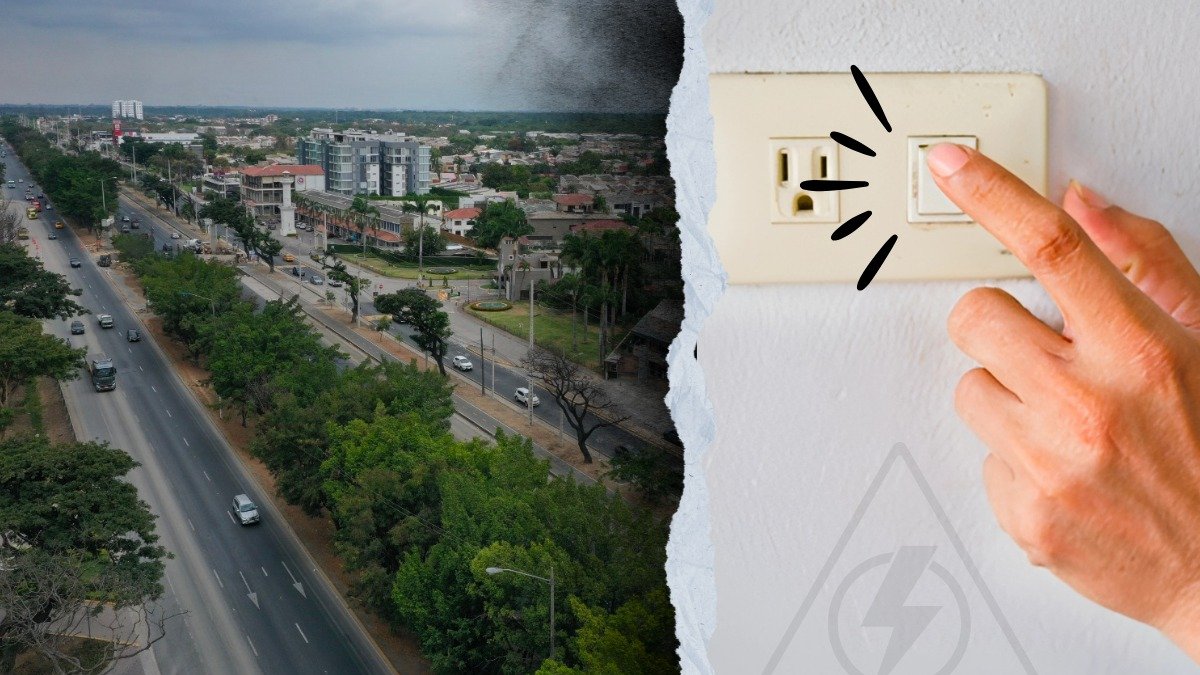 Varios sectores de vía a la costa permanecen sin luz la tarde de este 10 de junio.