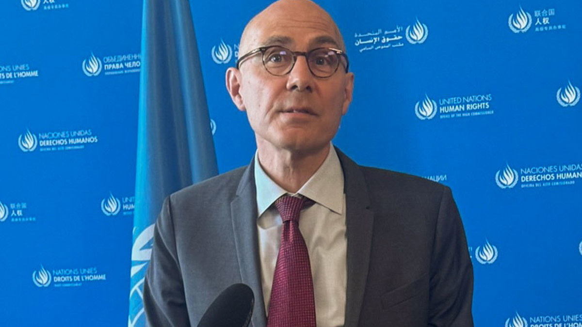 El jefe de derechos humanos de la ONU, Volker Türk, comparece ante los medios este miércoles en Ginebra.