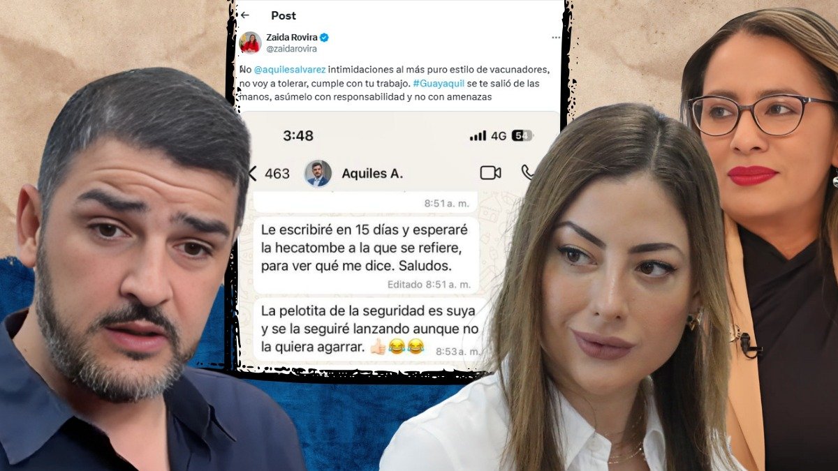 Lucía Jaramillo acusa a Aquiles Álvarez de machismo y amenazas en redes sociales