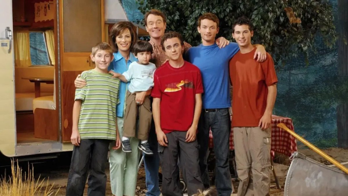 Bryan Craston y sus compañeros de Malcolm in the middle.