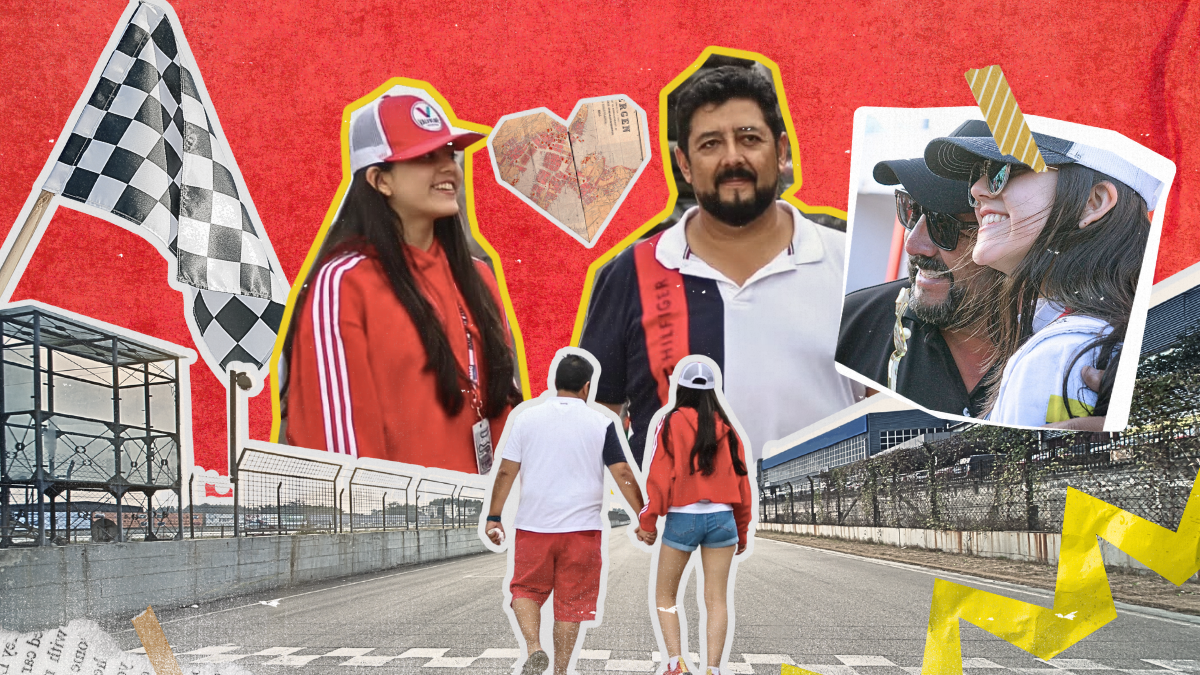 Cristhian y Doménika Arellano, una relación padre e hija que corre con el corazón encendido.