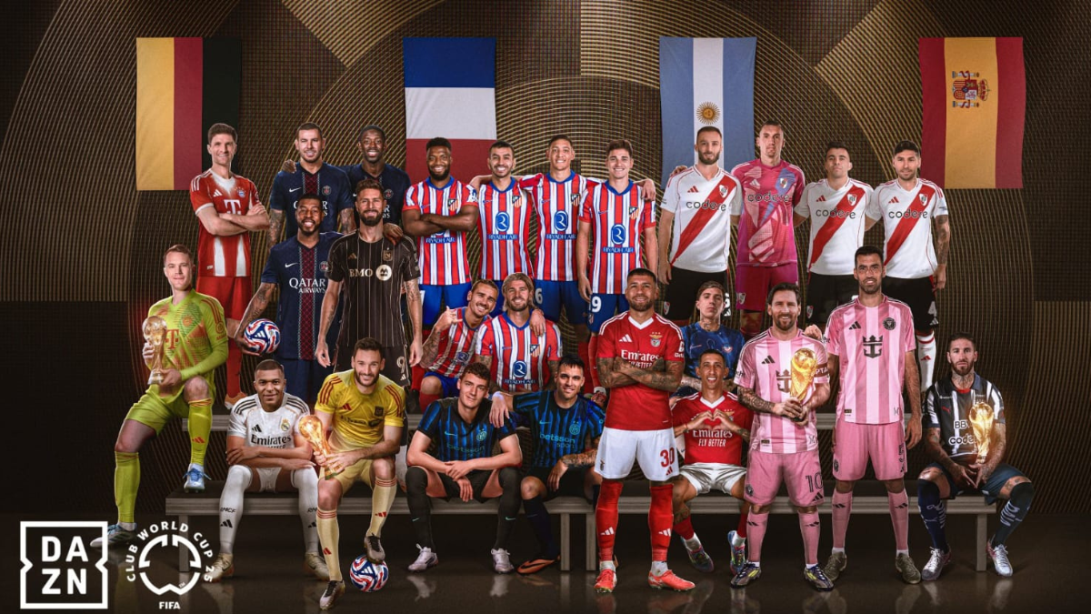 Jugadores del Mundial de Clubes 2025 listos para el debut en Estados Unidos.