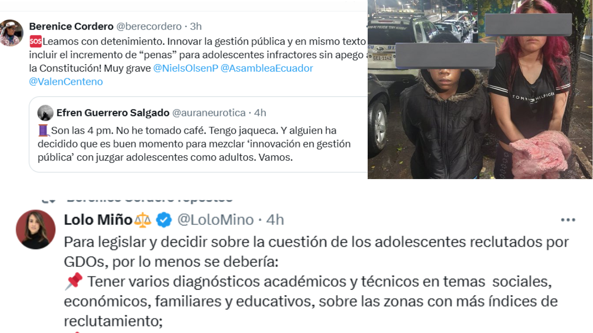 En la Ley Urgente de Innovación de la Gestión Pública se incluyen reformas al Código de la Niñez sobre adolescentes infractores, que cuestionan activistas y abogados.
