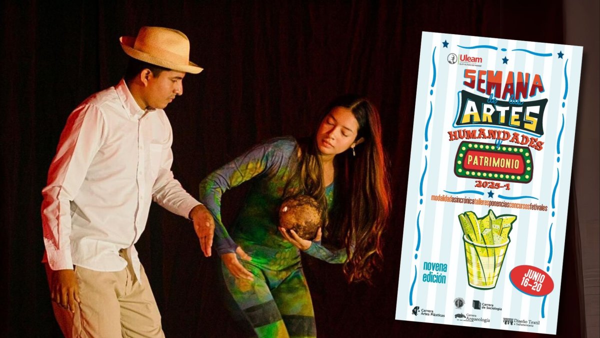 Alumnos de la facultad de Artes, Humanidades y Patrimonio de la Uleam.