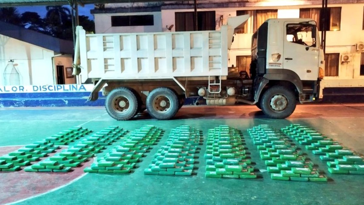 Volquetas son usadas para mover droga hacia otros puntos del país.