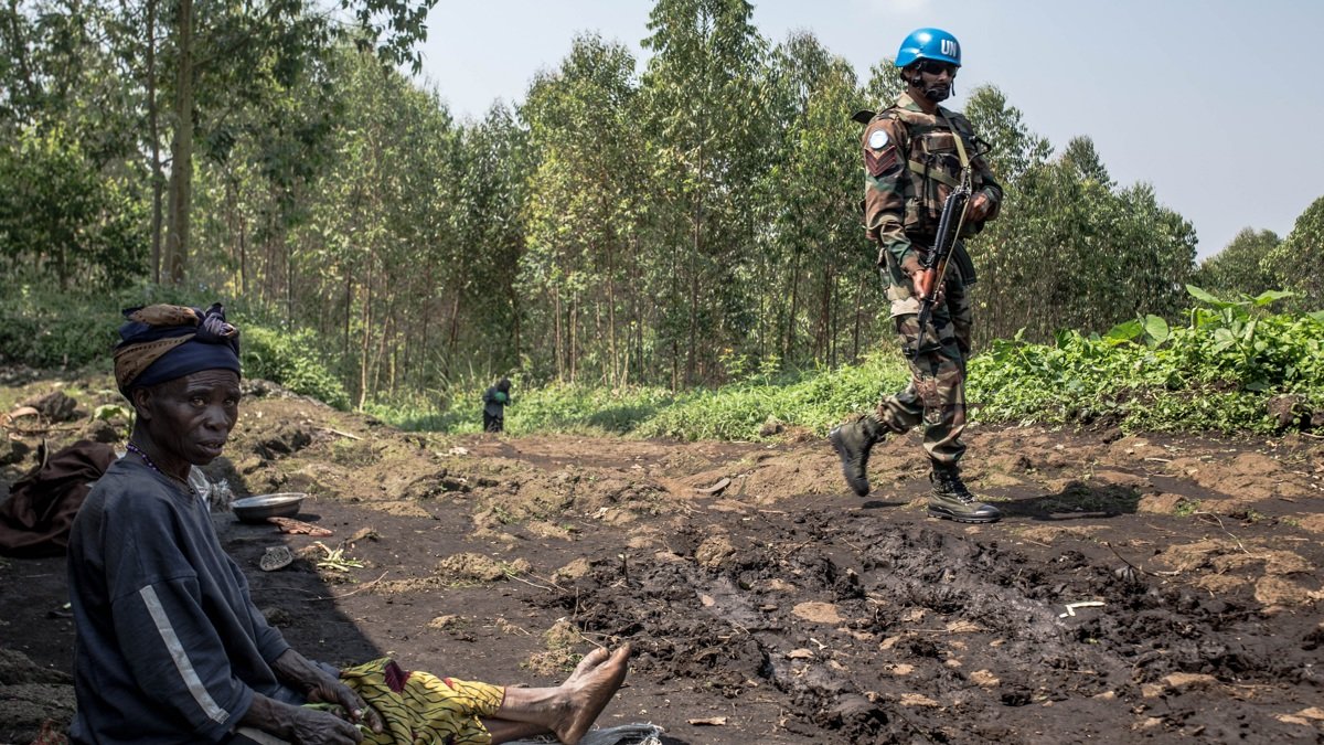 Imagen de archivo de cascos azules de la misión de paz de la ONU en la República Democrática del Congo (RDC).