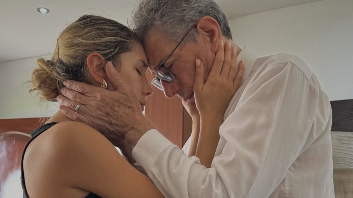 Nerio David con su hija, Ana Paula.