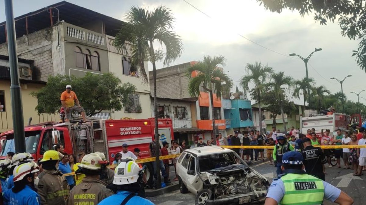 Accidente de tránsito en Guayaquil