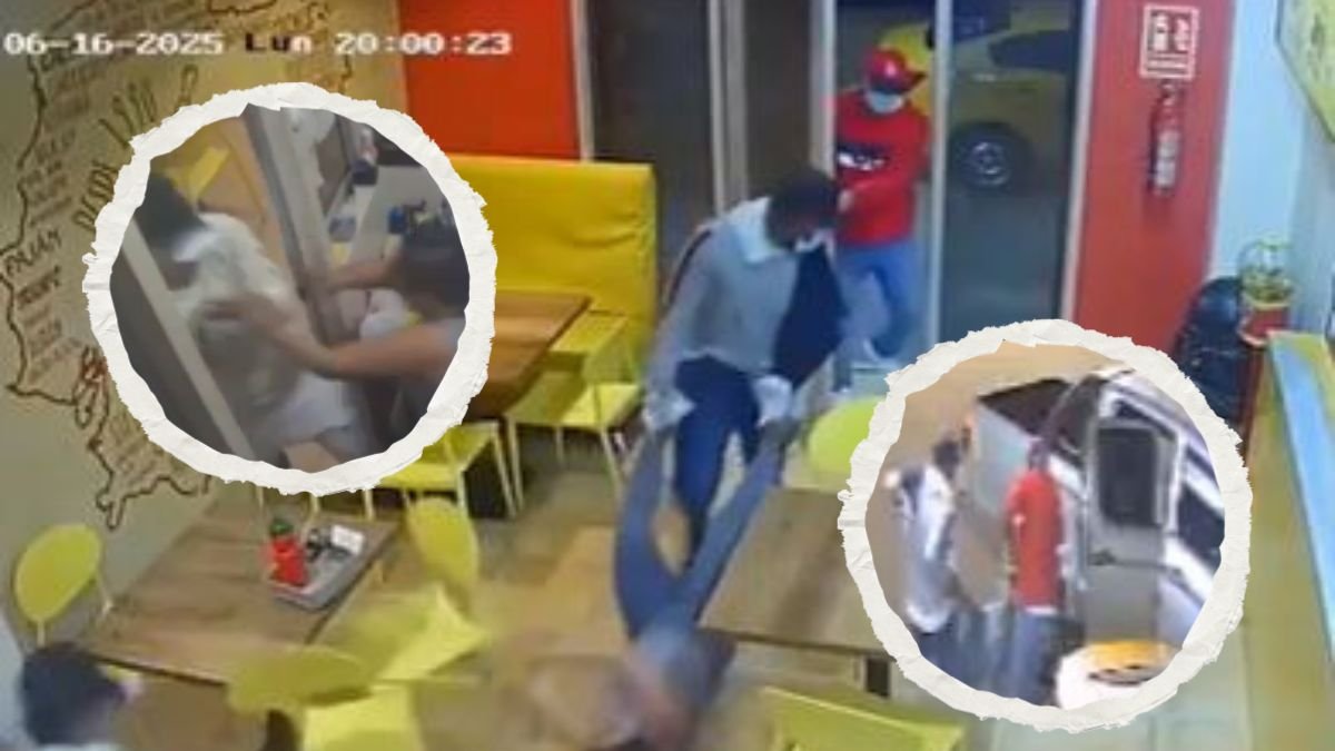 La mujer fue arrastrada por el restaurante y embarcada a la fuerza en una camioneta. Ocurrió en La Aurora, cantón Daule.