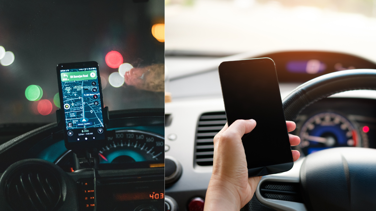 Conducir mientras se consulta el GPS en la mano ahora será sancionado en California, incluso con el auto detenido